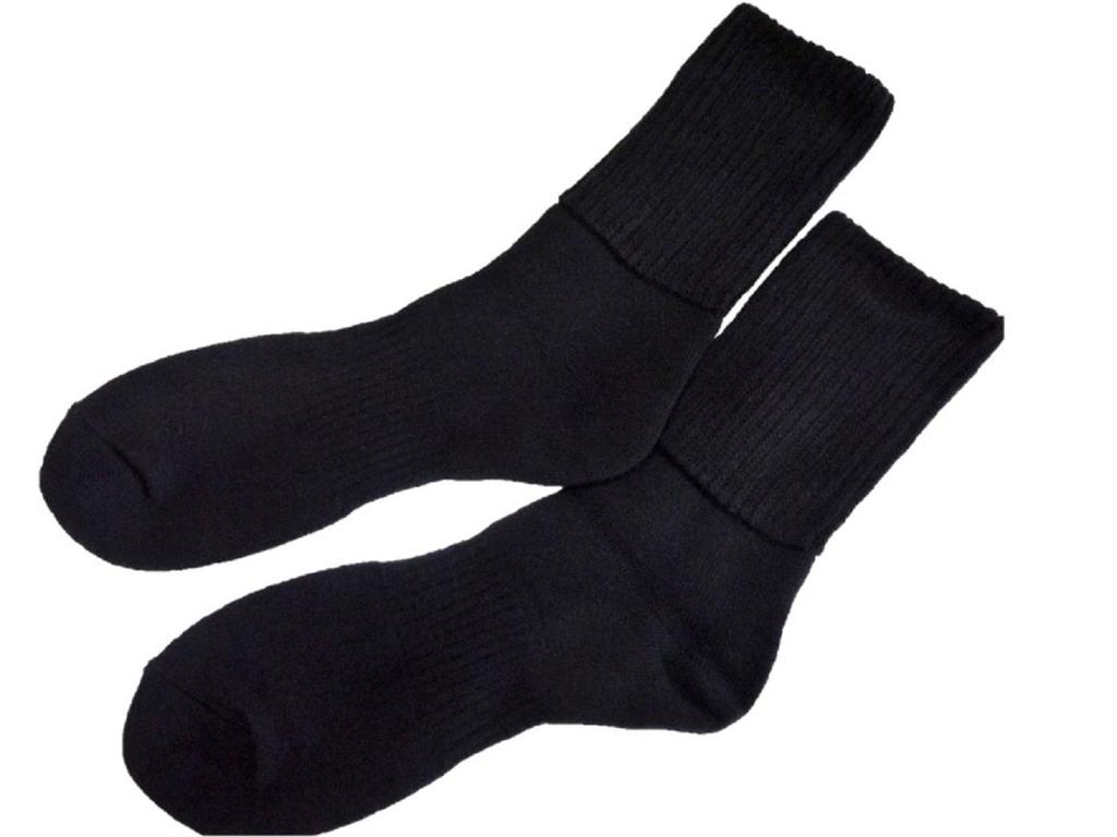 Оливковые пушистые носки Sara для мужчин (черный)