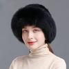 Yangi Ayollar Qishgi Hashamatli Trikotaj Haqiqiy Norkadan Mo'ynali Bomber Shlyapa Tabiiy Iliq Tulki Mo'ynali Shapka Qizlar Sifatli Yumshoq 100% Haqiqiy Norka Mo'ynali Shlyapalar