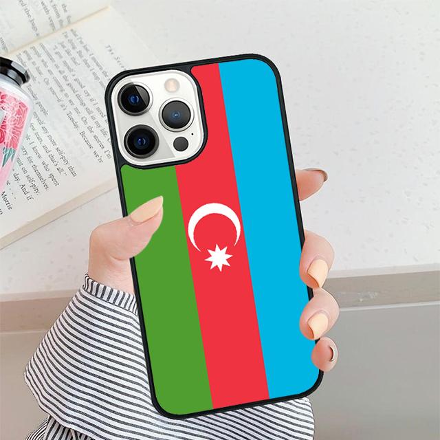Чехол для телефона с флагом Азербайджана для iPhone 17 Air 15 16 11 12 13 14 Pro Max Чехол для iPhone 17 Air Max Plus coque Fundas
