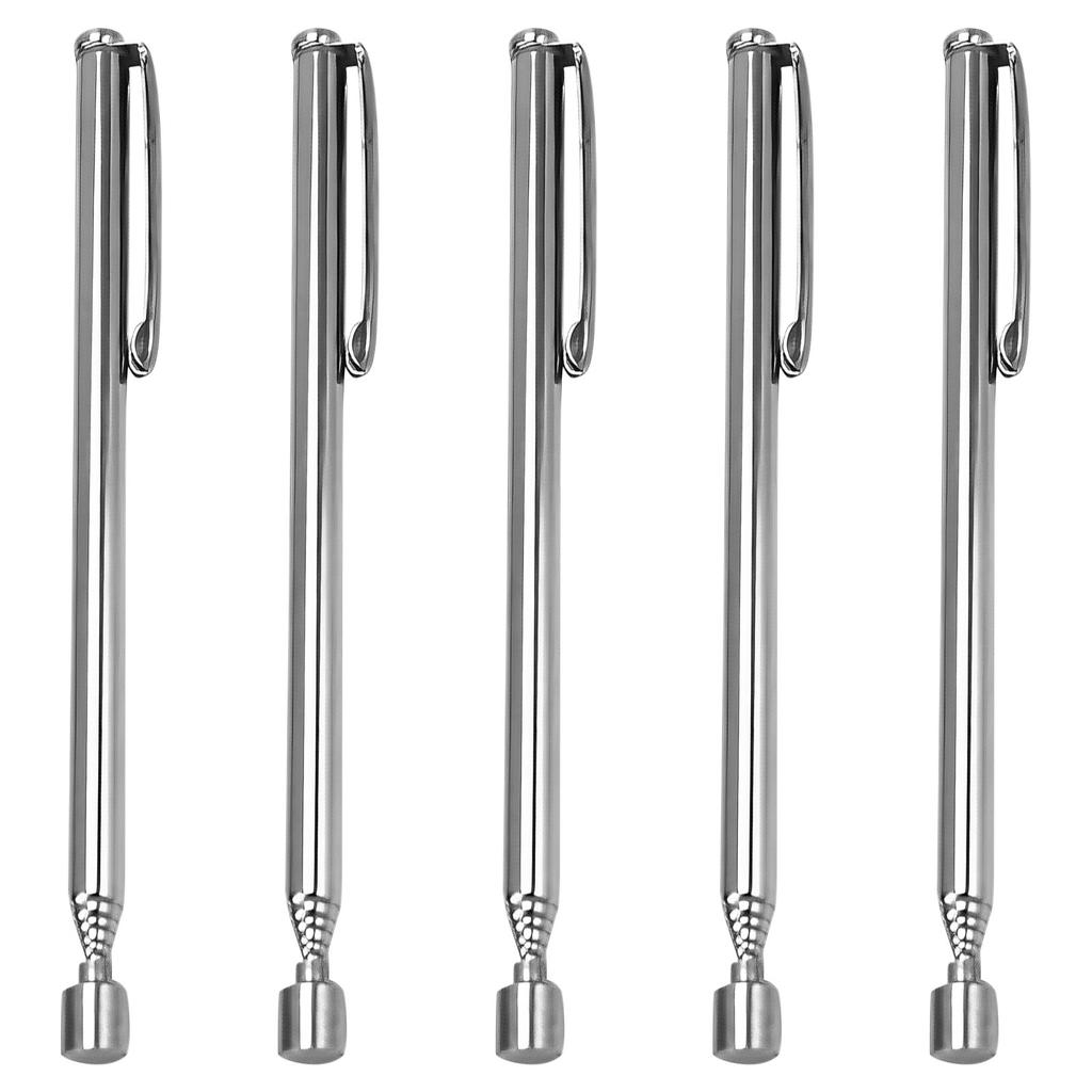 Телескопическая магнитная ручка-магнит 1/3/5/10 шт. Магнитный инструмент для захвата с карманным зажимом Металлический выдвижной магнитный стержень Инструменты для захвата