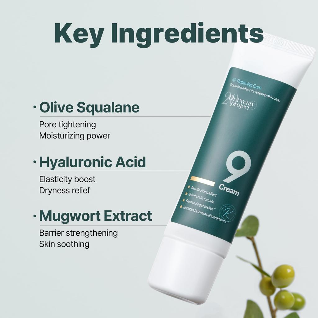 Nine Cream 50 мл Успокаивающая эмульсия с полынью для и огрубевшей кожи Dr.twentyproject (9 кремов) Чувствительная, Сухая,
