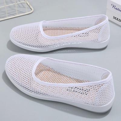 Удобные и дышащие летние женские сандалии Модные и легкие женские туфли на плоской подошве