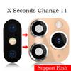 Flash Glass Fake Camera Lens Sticker Cover Case for iPhone XR X To iPhone 11 Pro Max Seconds Change