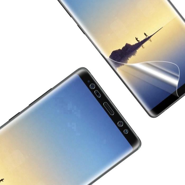 Lot de 3 Films Samsung Galaxy NOTE 8 - Protection Ecran en Plastique Incurvé Resistant Anti Rayure [Phonillico®]