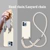 Ремешок через плечо, ожерелье с жемчужной цепочкой, чехол для телефона для Iphone 13 12 11 Pro Max 5G XR 8, мягкая силиконовая защитная задняя крышка для Iphone 13 12 Mini X 7