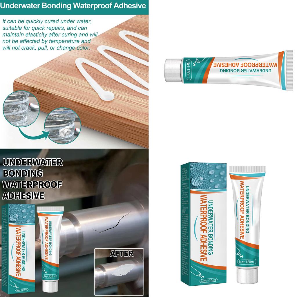 120 мл подводного склеивания водонепроницаемый клей для ремонта течей трещин подводного оборудования водопровода аквариума бассейна
