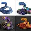 3D-печатная вращающаяся шарнирная змея, подвижная модель животного, имитация рабочего стола, украшение для офиса, домашний декор, детский подарок