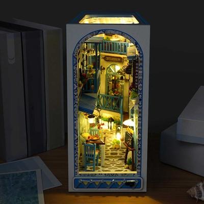 Мини-книжный домик «сделай сам», деревянный книжный уголок, полка, вставка, миниатюрные строительные наборы, хорошая детализация