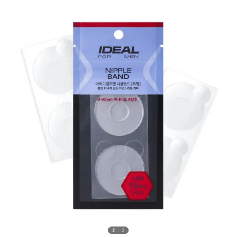 Ideal For Men Nipple Band Transparent 16 Patches (8 Uses)