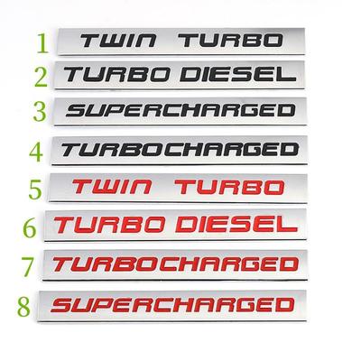 Наклейка на автомобиль TWIN Turbo с турбонаддувом и эмблемой с наддувом, наклейки