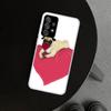 Милый телефонный чехол-обложка с собакой мопс для Samsung Galaxy A12 A22 A32 A52 A72 A02S A51 A50S A31 A20S A10S Note 20 Ultra 10 Plus Galaxy A5