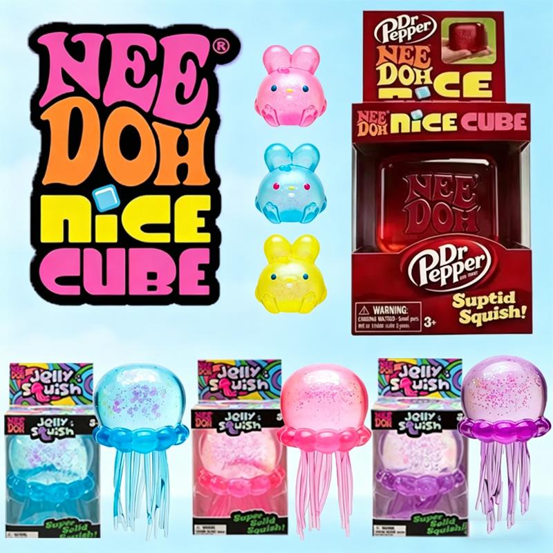 2026 Разные стили Needoh Nice Cube Сенсорный Сниматель Стресса Игрушка-непоседа Для Тревоги и Концентрации Настольный Сенсорный Куб Взрослые Дети