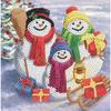 Набор книга алмазная вышивка 18x18см Снеговик