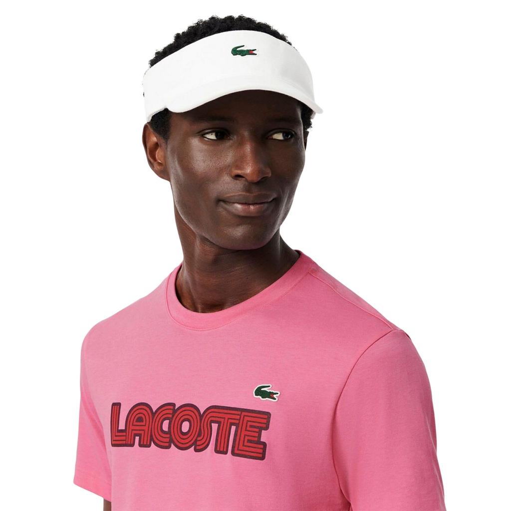 Lacoste Мужская спортивная футболка из хлопка с логотипом Ultra Dry