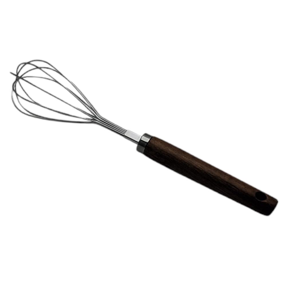 STEEL EGG WHISKER WITH WOODEN HANDLE 29 cm