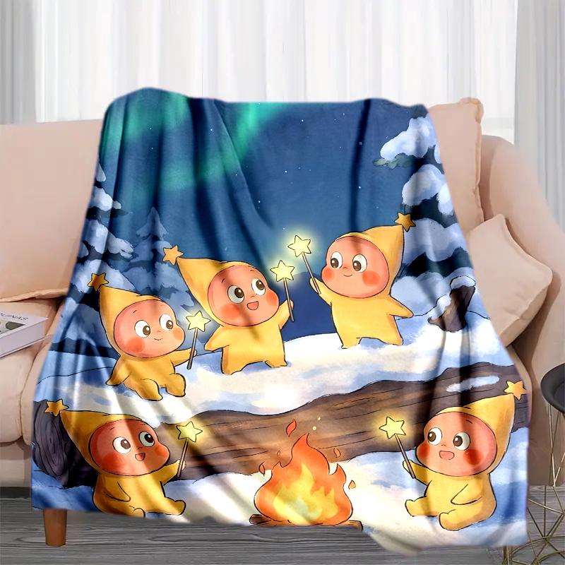 Twinkle Twinkle Cozy Aurora Star Friends Blanket Blanket Soft And Comfortable Bedroom Office Rest Blanket Christmas Gifts