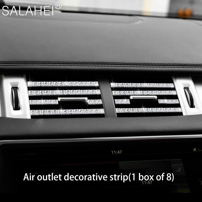 Автомобильные хрустальные стразы, внутренняя наклейка на руль, мультимедийные ручки для Land Rover Range Rover Evoque 2014-2018