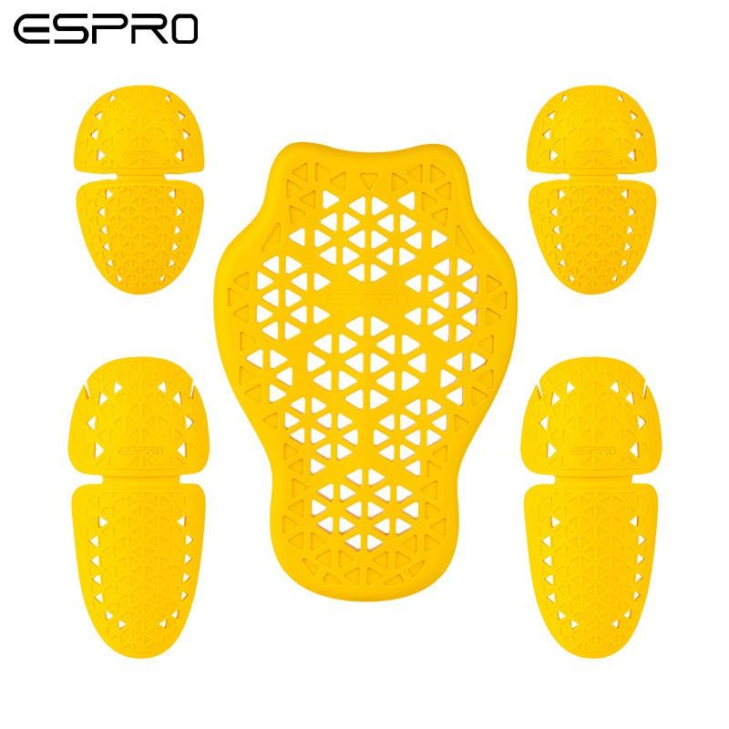 ESPRO CE Level 2 Motorcycle Riding Protective Gear Set With Shock Absorbing Back Shoulder Knee Elbow Hip Pads Adult Riders