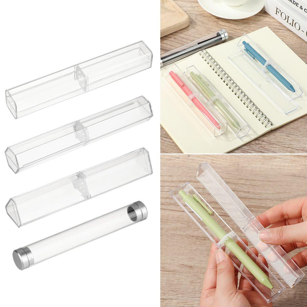 Business Affairs Polygon Solid Color Pen Storage Case School Pen Box Office Supplies