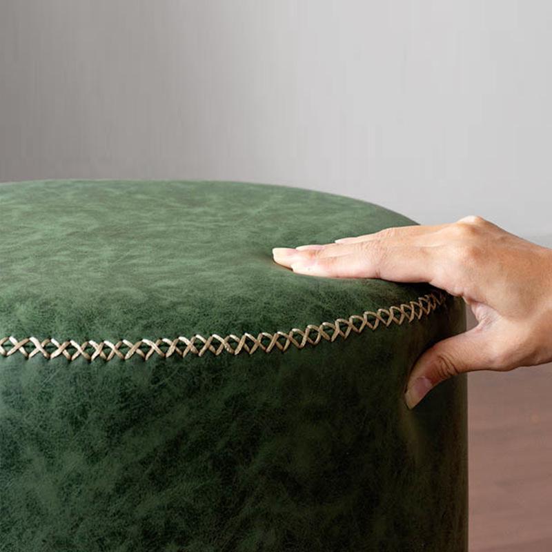 Hui Shi Retro Swivel Leather Bar Stool 