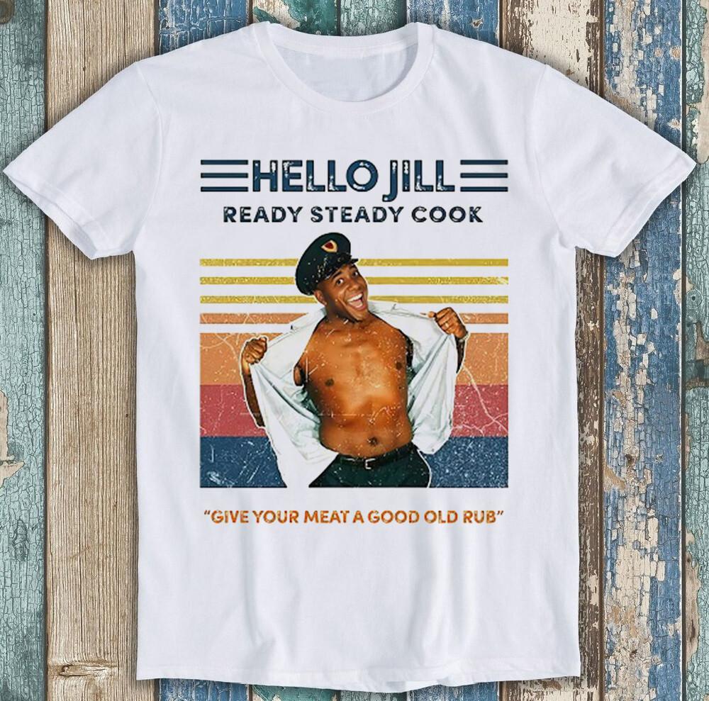 Ainsley Harriott Give Your Meat A Good Old Rub Funny Gift Tee T Shirt 2056
