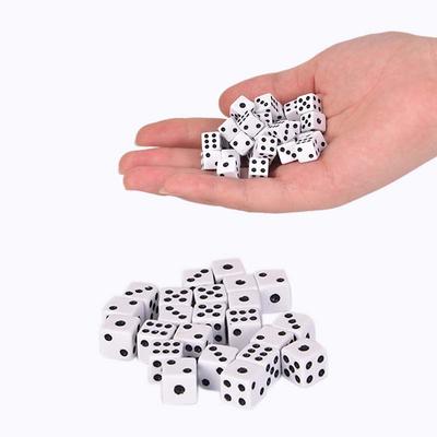 50 шт./лот 8 мм кубики для настольной игры, бара, игрового набора, аксессуары для клубных вечеринок