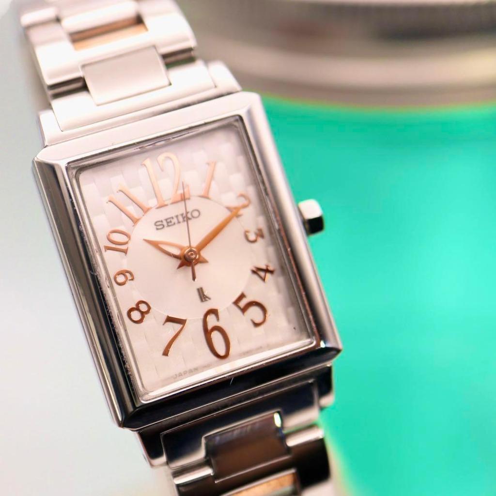 [Б/У] SEIKO Lucia Square Серебряные женские кварцевые часы 913