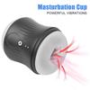 Realistic Pussy 10 Vibration Modes Automatic Masturbation Cup Male Masturbator TPE Blowjob Double Sided