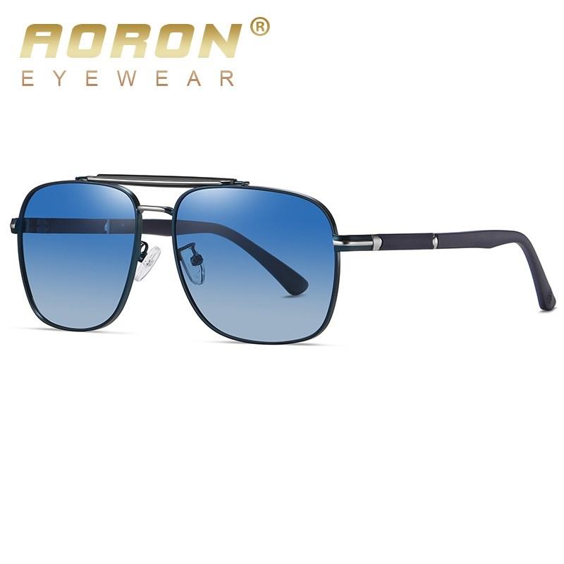 Мужские поляризационные солнцезащитные очки в металлическом каркасе, антибликовые солнцезащитные очки для водителя, уличные очки для вождения UV400