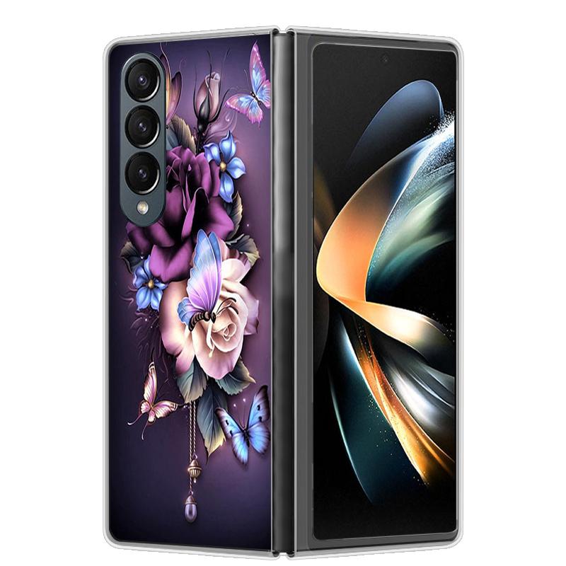 Чехол для Samsung Z Fold 4 ZFold 5 4 5G Жесткий прозрачный чехол для телефона для Samsung Galaxy Z Fold4 Fold5 Ударопрочный бампер Fundas