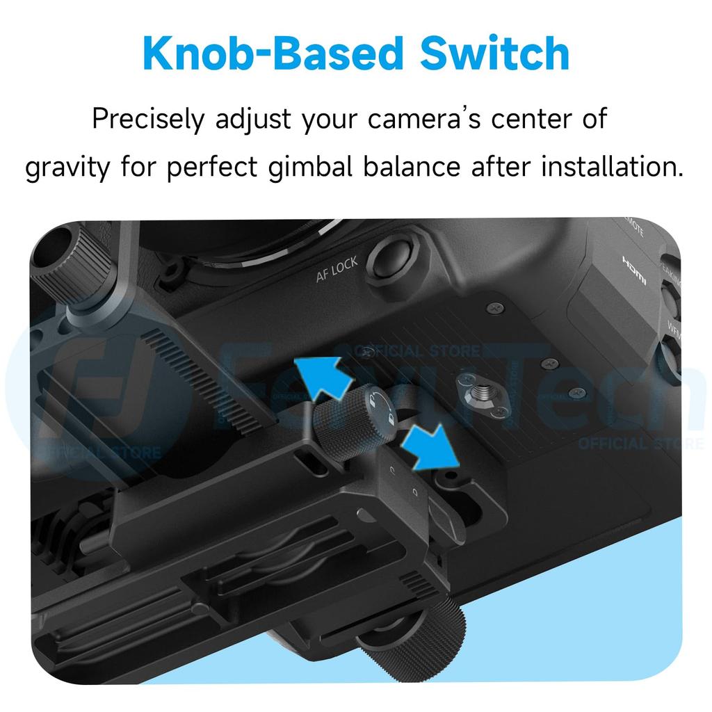 FeiyuTech Camera DSLR Image Tripod AI Remote Zoom Auto Axis Outdoor Compatible with and Other DSLR Cameras SCORP-C2 Stabilizer, 3.5kg Payload, Gimbal,