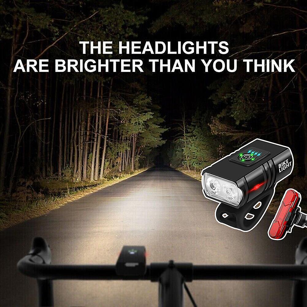 Super Brights Bike Front Rear Lights Set Multifunctional Lighting Supplies for MTBs Road Bike