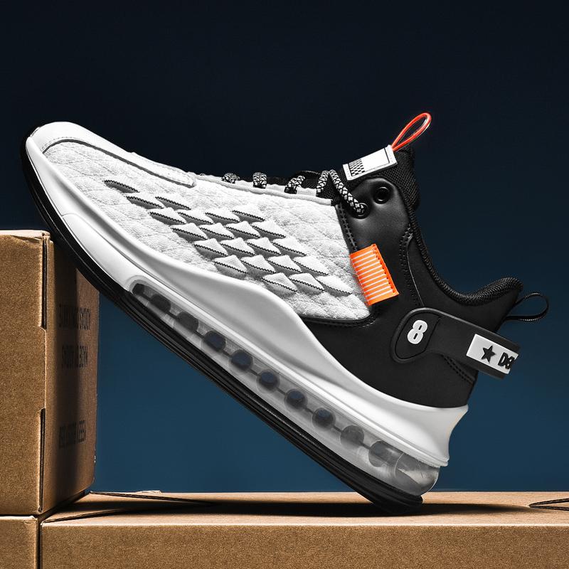 Мужская летающая тканая спортивная обувь на воздушной подушке, дышащая повседневная обувь 39-45