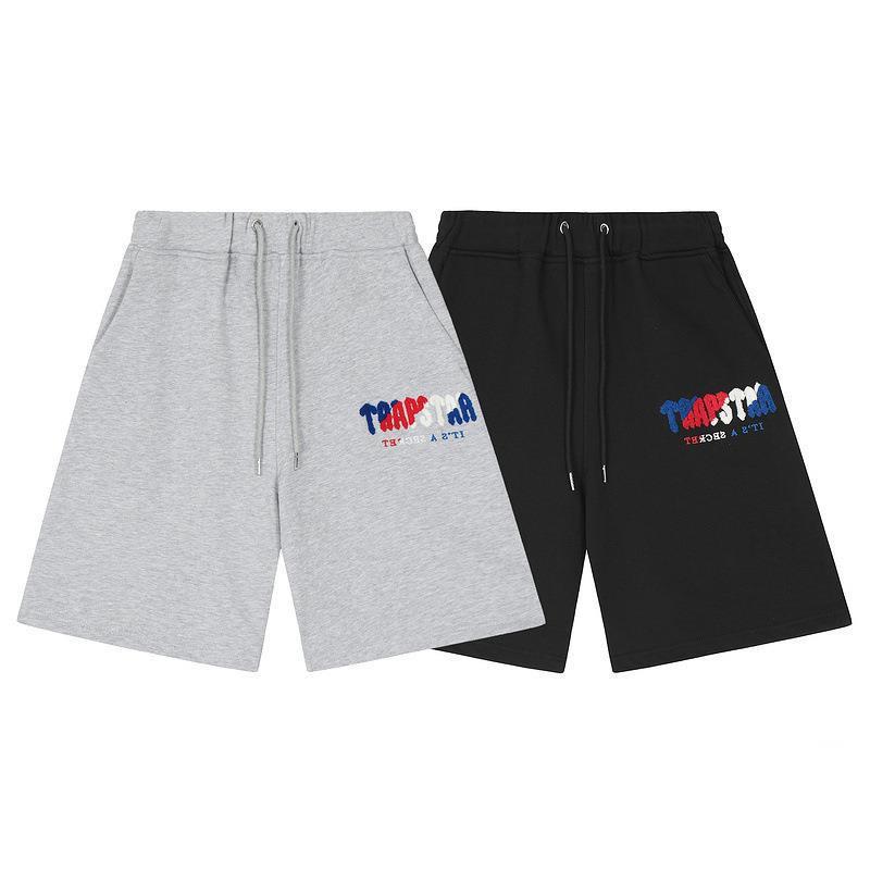 Trapstar Embroidered Letter Shorts Casual Sport Pants Couples Teenagers