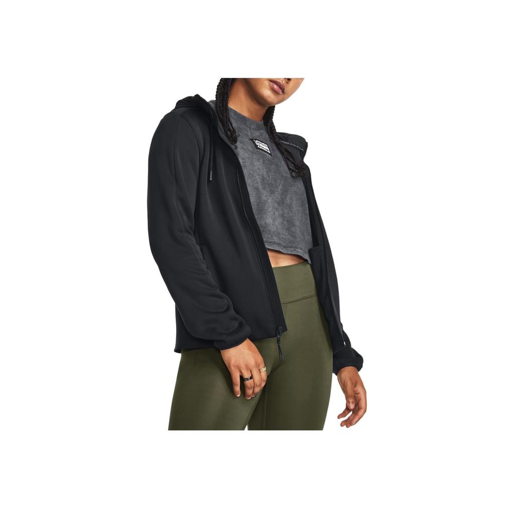 Under Armour Куртка Essential Swacket Training с капюшоном Женская Верхняя одежда Черный 1378850-001