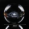 Crystal Globe Ball Galaxy Miniatures 3d Laser Engraved Glass Ball 60mm Sphere
