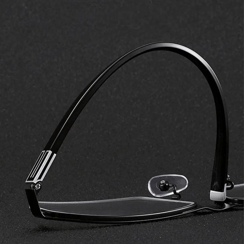 Бифокальные очки для чтения в деловом стиле для женщин и мужчин, очки с прогрессивной регулировкой зрения, мультифокальные очки с конвертированным светом + 1,0 ДО + 4,0