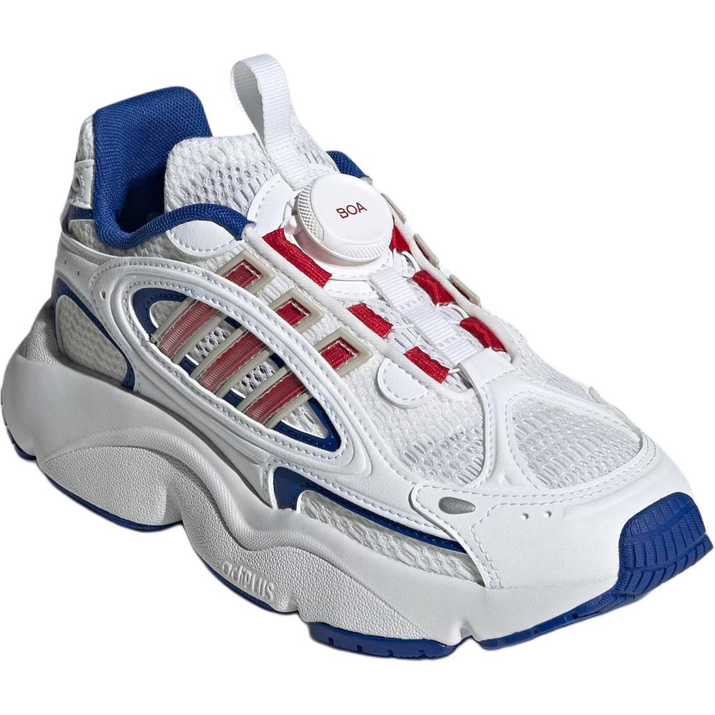 Adidas Оригинальные Ozmillen Сетчатые Модные Удобные Противоскользящие Прочные Низкие Детские Повседневные Кроссовки Мужские Повседневные Кроссовки Белые Синие Светло-Малиновые JR8367