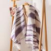 New Soft and Warm Imitation Cashmere Zebra Striped Fringed Scarf High End Women's Scarf Shawl