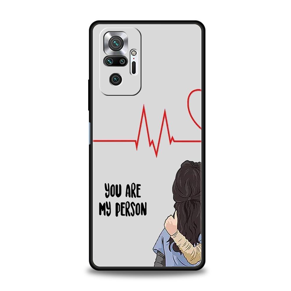 Чехол для телефона для Xiaomi Redmi Note 14 13 12 5G 11 10 Pro Plus 4G 9S 9 14C 13C 12C 10C 9C 9A Cover Анатомия Грей Вы — мой человек