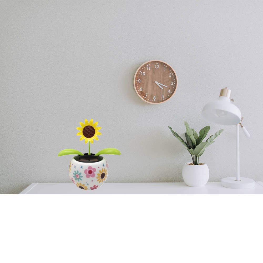 Модные украшения для автомобилей Детские рождественские подарки Игрушки Стол Солнечная энергия Танцующий цветок