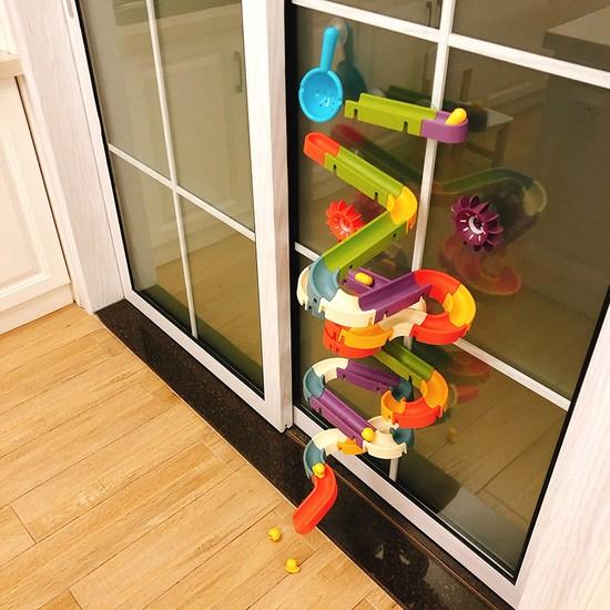 Keygers Water Slide Block Five Senses Development Bathing Play Teaching Aid Toy 48p, корейские игрушки для ванной