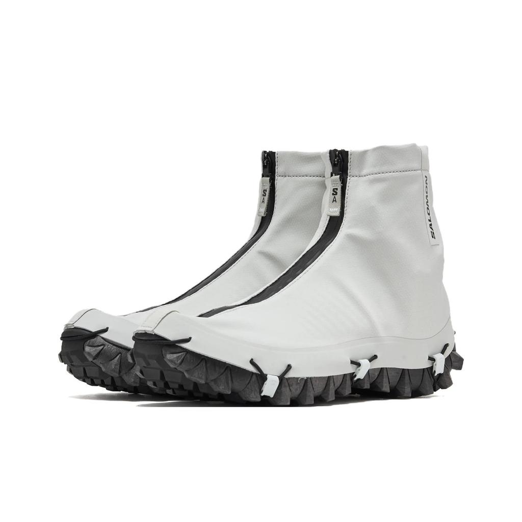 SALOMON Snowclog Advanced Fashion Comfortable Waterproof Support Mid-Top Outdoor Functional Shoes Unisex Shoes White Black 478600