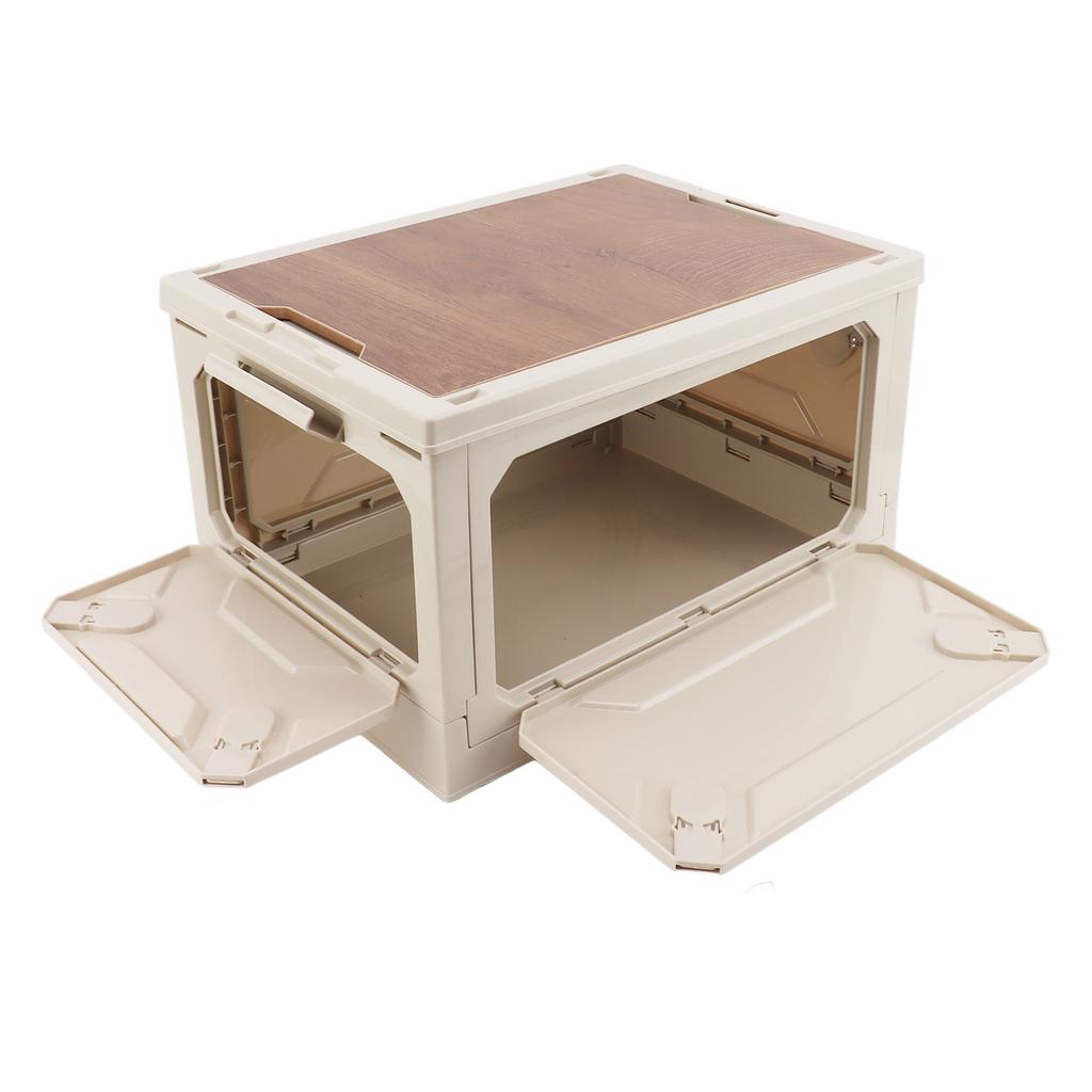 Collapsible Camping Storage Box Pulley Design Waterproof 5 Sides Opening Camping Folding Storage Bins for Car Outdoor