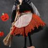 Funny Broom Witch Decoration Scary Halloween Witch Pendant  Cosplay Party