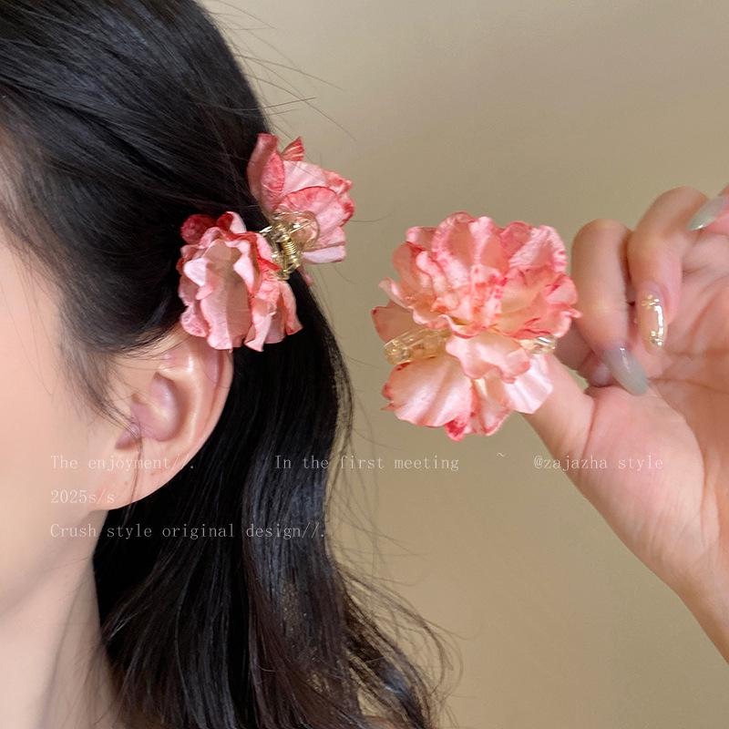 Восхитительная заколка для волос в виде цветка лилии: Элегантная заколка-краб для причесок