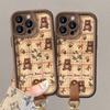 Plush Bear Doll Lanyard Suitable for Apple 13pro Mobile Phone Case Iphone14 Maillard 12 Autumn and Winter Anti-fall X