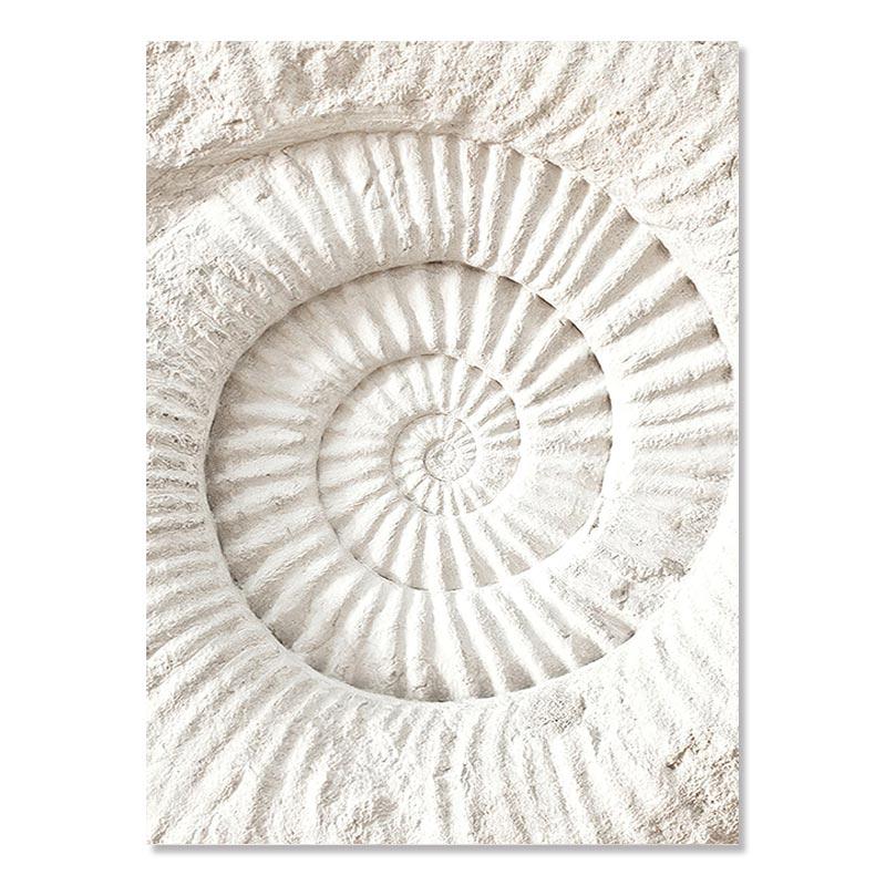 Пляжная декорация Живопись Постер Океан Белые ракушки Мост Природный пейзаж Настенное искусство Скандинавский холст Принт Картина Для декора дома