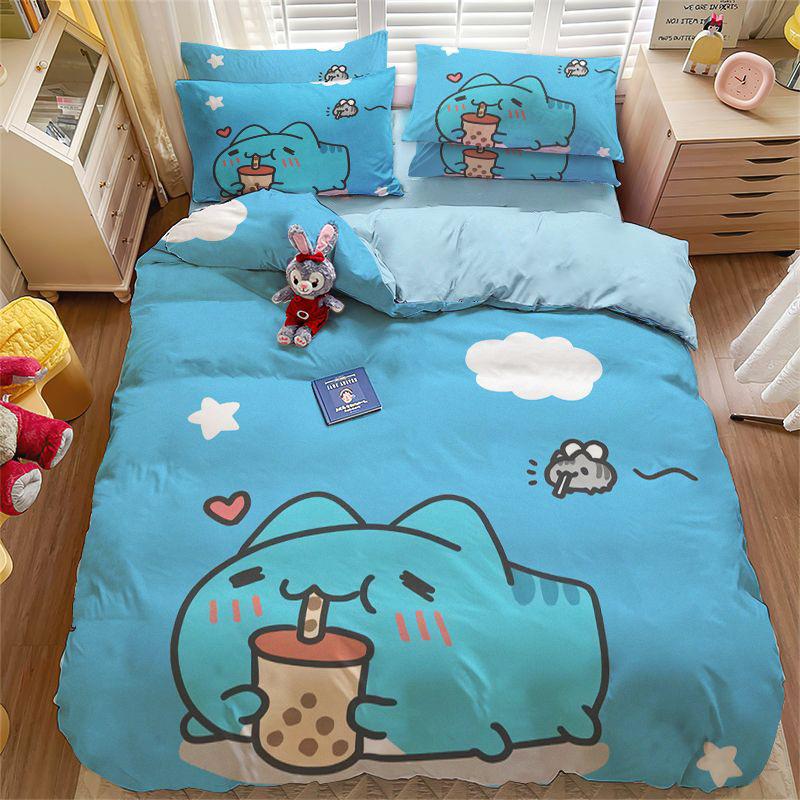 Cartoon Capoo Bedding Set Cute Bugcat Capoo Duvet Cover best Gifts Children Bedroom Quilt Cover Boy Girl Bed