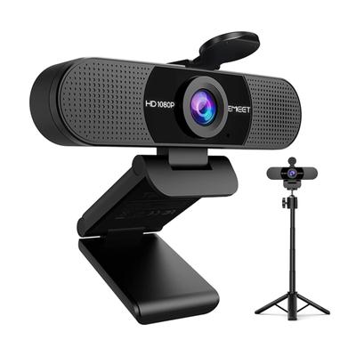 Веб-камера EMEET C960 со штативом Веб-камера HD1080P Широкоугольная Компьютерная камера Микрофон Шумоподавление Простая USB-подключение к ПК Автоматическая регулировка света